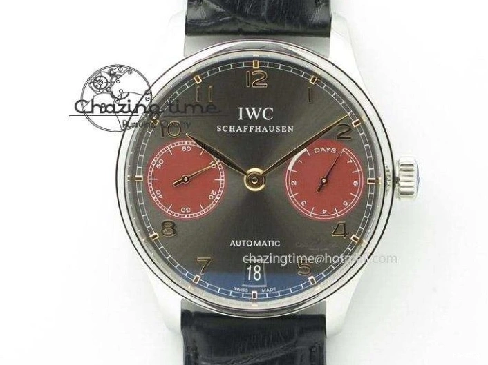 MIROTIME 0513 GoAnywhere Portuguese IW5444 RG White Dial RG Numbers On Brown Leather Strap A 7253